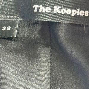 The Kooples Grey Faux Wrap Mini Skirt Double Front Zip Sz 36/US S